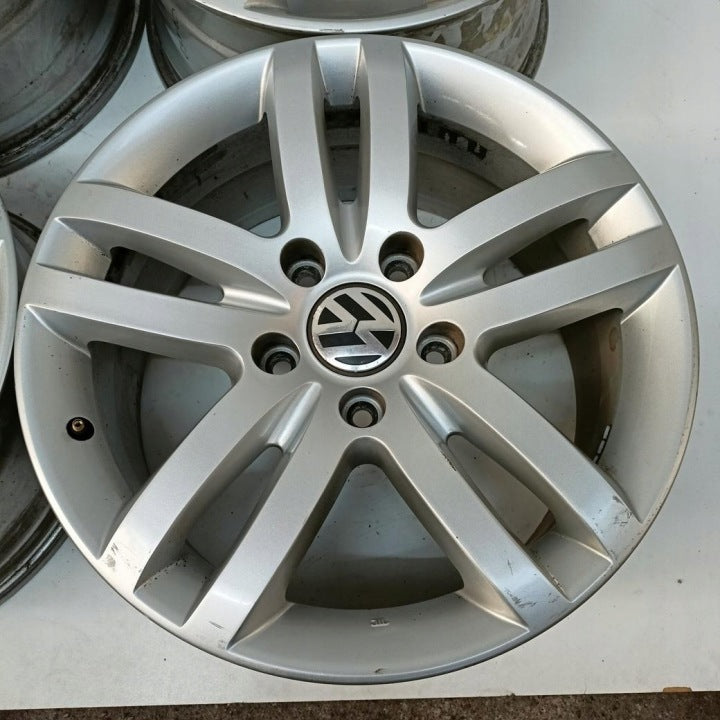 4x Alufelge 18 Zoll 8.5" 5x130 58ET Glanz Silber 5JX18H2ET58 Audi Q7 Touareg FEL4600569124sq