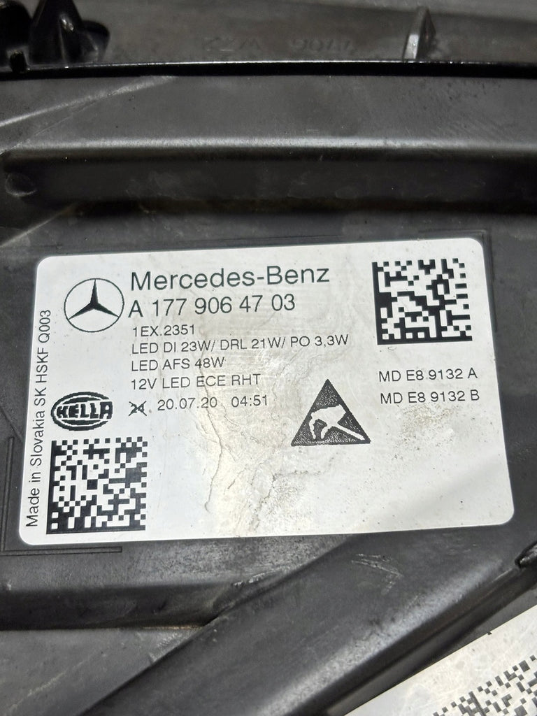 Frontscheinwerfer Mercedes-Benz W177 A1779064703 Full LED Links Headlight SCH2277507951ta