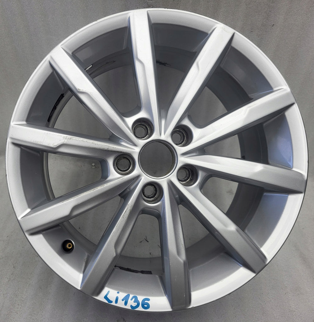 1x Alufelge 16 Zoll 7.0" 5x100 46ET Glanz Silber 6C0601025A VW Polo 6r Rim Wheel FEL9968277184ih