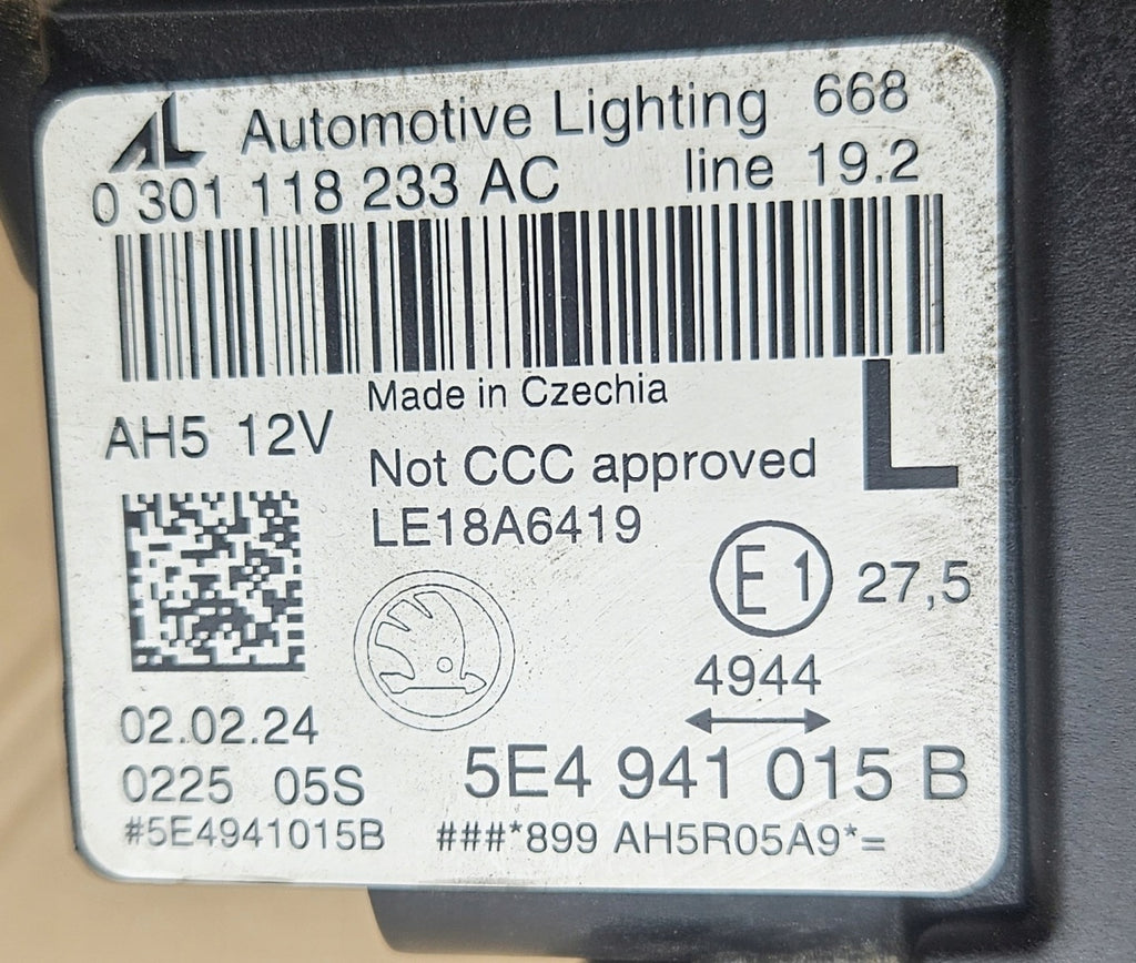 Frontscheinwerfer Skoda Octavia I 5E4941015B LED Links Scheinwerfer Headlight SCH3831517240na
