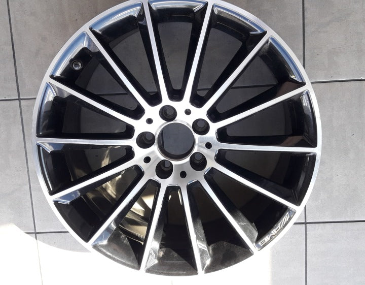 1x Alufelge 19 Zoll 8.0" 5x112 40ET Matt Schwarz A1774011900 Mercedes-Benz W177 FEL6424448580xt