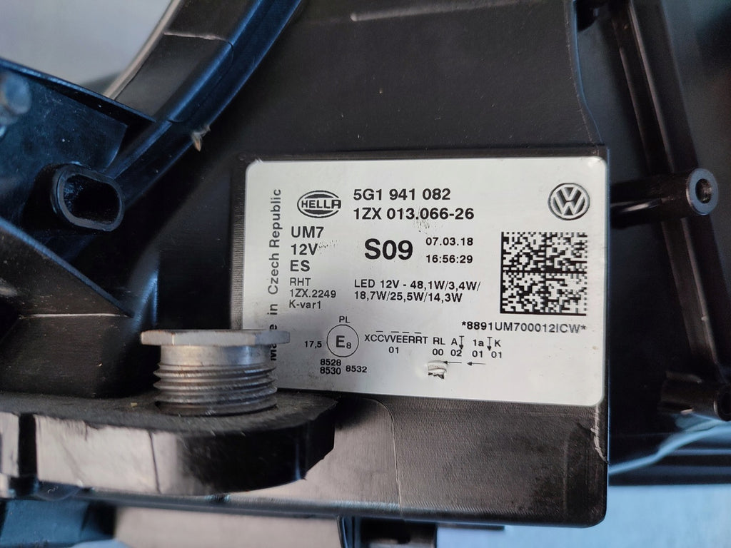 Frontscheinwerfer VW Golf VII 5G1941082 LED Rechts Scheinwerfer Headlight SCH6463098440sc