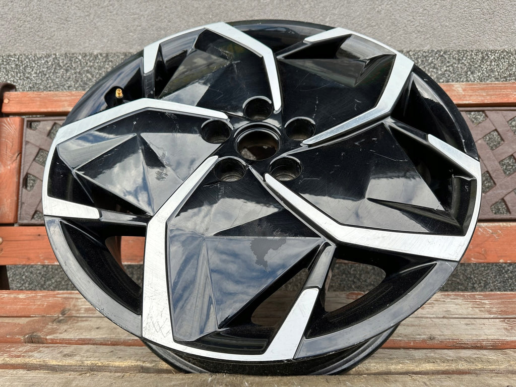 1x Alufelge 19 Zoll 7.5" 5x114.3 49 5ET Glanz Schwarz 52910-G1130 Hyundai Ioniq