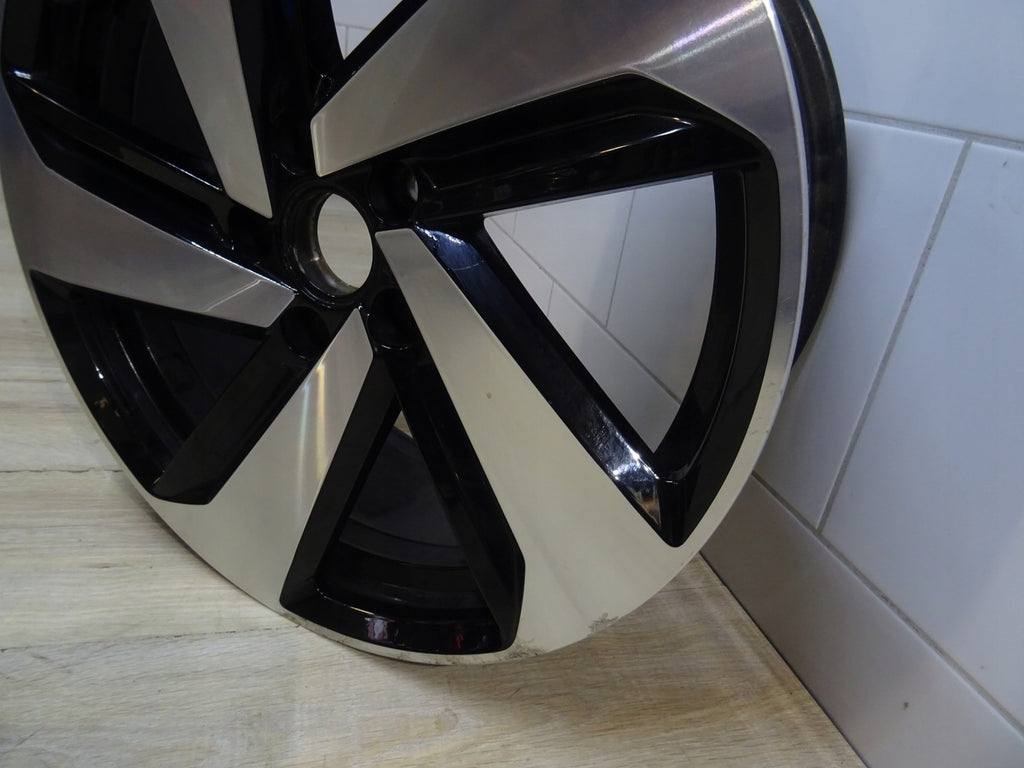 1x Alufelge 18 Zoll 7.5" 5x112 49ET Glanz Rot 5C0601025 VW Golf Vii Rim Wheel