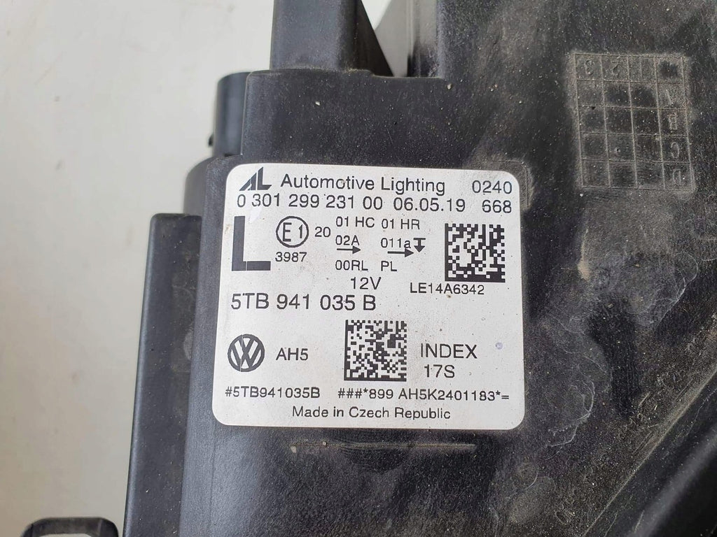 Frontscheinwerfer VW Touran 5TB941035B LED Ein Stück (Rechts oder Links)