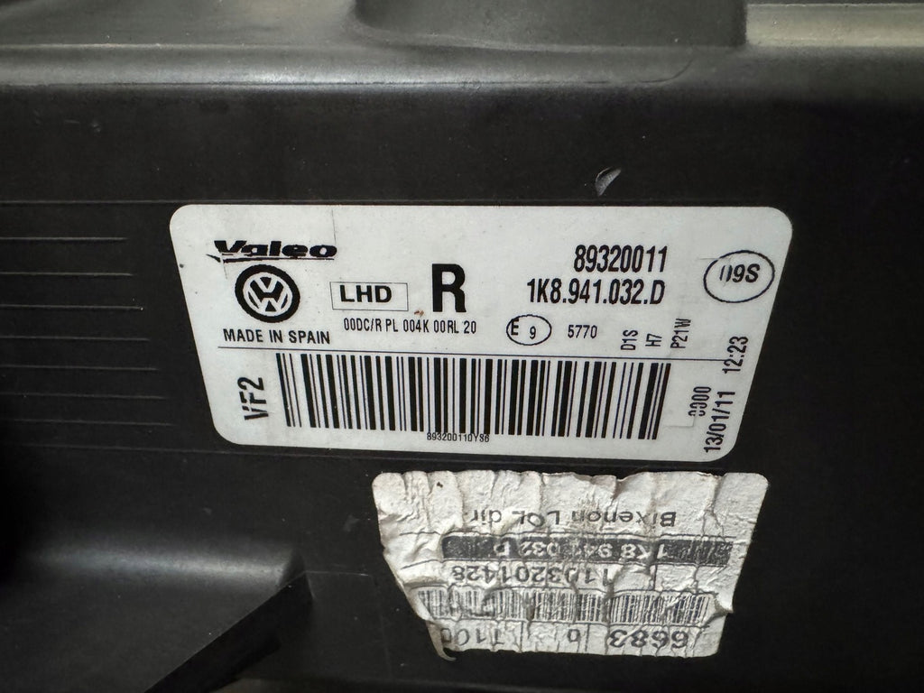 Frontscheinwerfer VW Scirocco 1K8941032D 1K8941031D Xenon Ein Satz Headlight SCH7489769807lq