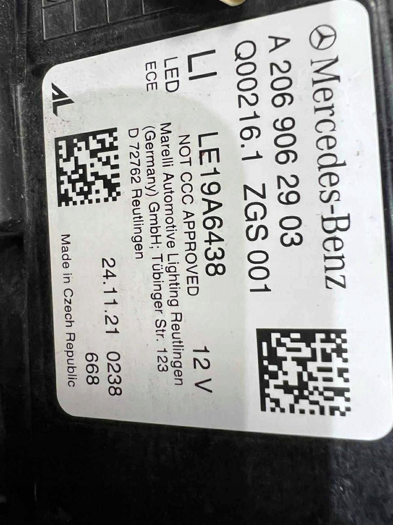 Frontscheinwerfer Mercedes-Benz W206 A2069062903 LE19A6438 Links Headlight SCH8257899902cs