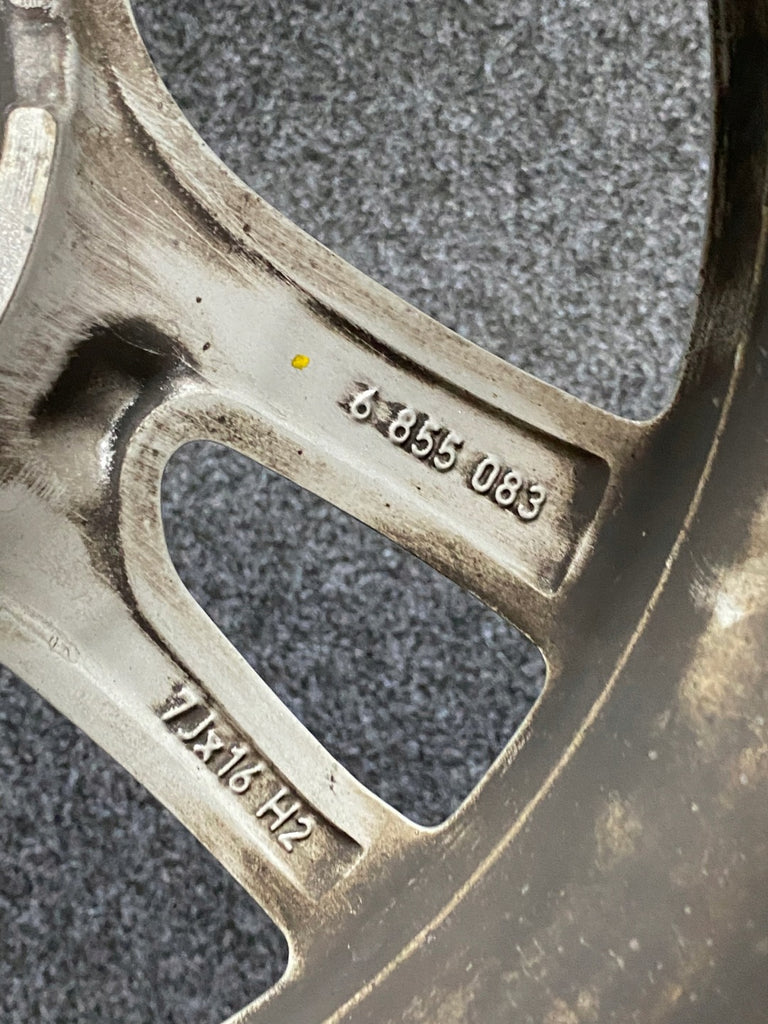 1x Alufelge 16 Zoll 7.0" 5x112 47ET Glanz Silber 6855083 BMW F45 F46 Rim Wheel FEL8243070788wg