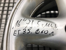 Laden Sie das Bild in den Galerie-Viewer, 1x Alufelge 16 Zoll 7.0&quot; 5x114.3 35ET Glanz Silber LORK518497 Toyota Rim Wheel