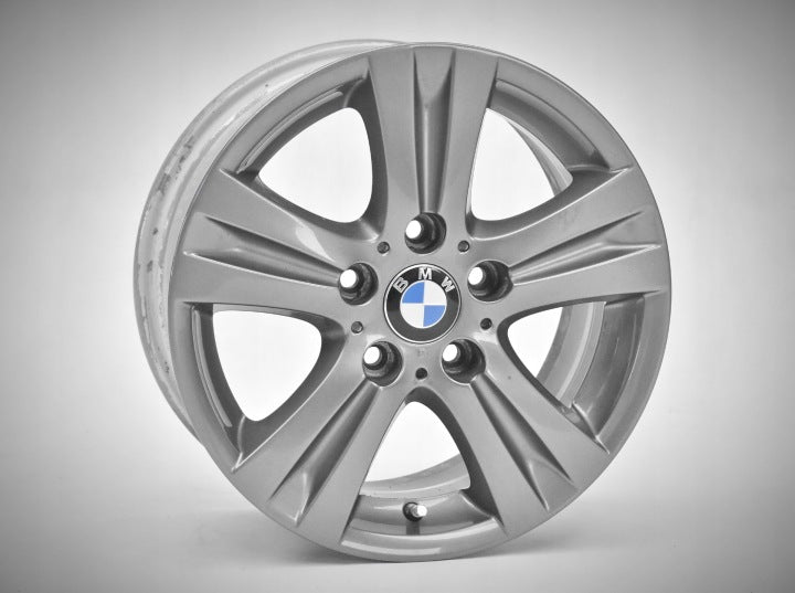 4x Alufelge 16 Zoll 7.0" 5x120 44ET Matt Silber 6779696 BMW 1 E88 E81 E82 E87 FEL2914633061rw