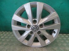 Load image into Gallery viewer, 1x Alufelge 16 Zoll 6.5" 5x120 51ET Glanz Silber 7E0601025N VW I Rim Wheel FEL6593764514gd