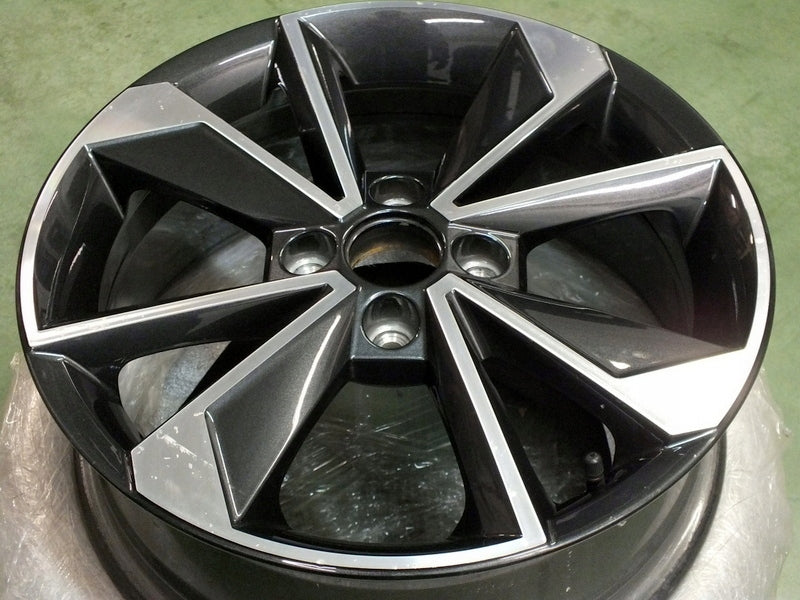 1x Alufelge 16 Zoll 6.0" 4x100 43ET Glanz Graphit 1ST601025AC Mg Citigo