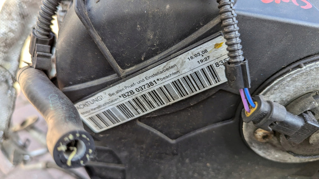 Motor Audi A3 BZB 1.8 TFSI 160PS 118kW 2008 Benzin Engine Unkomplett