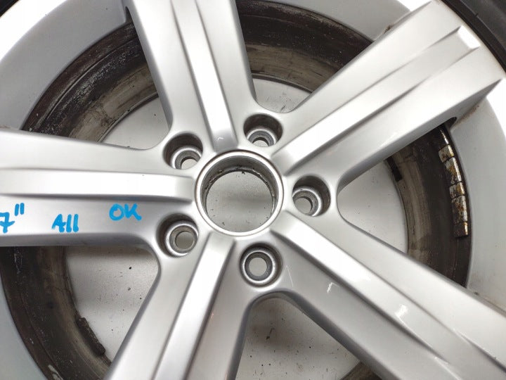 1x Alufelge 17 Zoll 7.5" 5x112 47ET 3AA601025E VW Scirocco Passat B7 Rim Wheel FEL3791654076ph