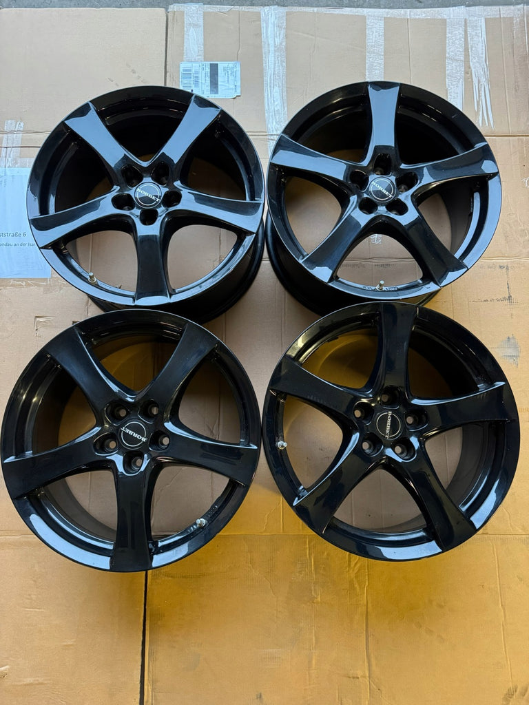 4x Alufelge 18 Zoll 8.0" 5x112 50ET Glanz Schwarz Rim Wheel FEL5487487154hw