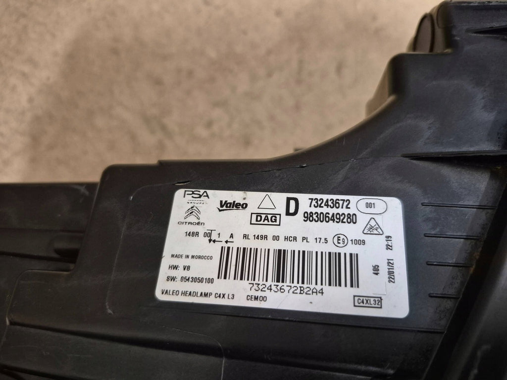 Frontscheinwerfer Citroën C4 III 9830649280 LED Rechts Scheinwerfer Headlight