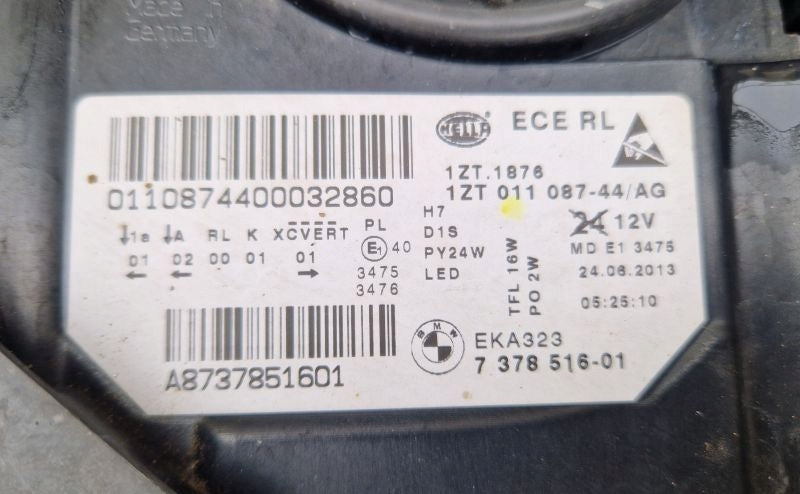 Frontscheinwerfer BMW 5 F11 F10 7378515 1ZT011087-44 Xenon Links Headlight SCH2501103422er