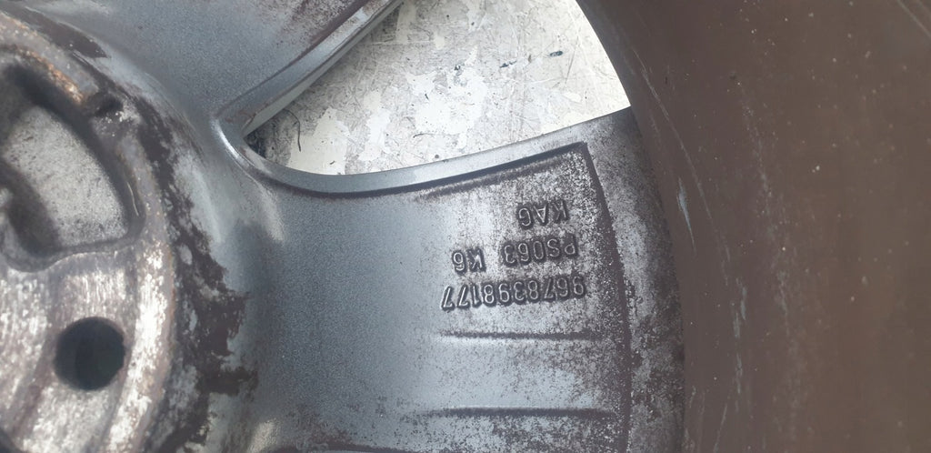 1x Alufelge 16 Zoll 6.5" 4x108 20ET Glanz Graphit 9678398177 Peugeot 2008 I FEL6028563881zx