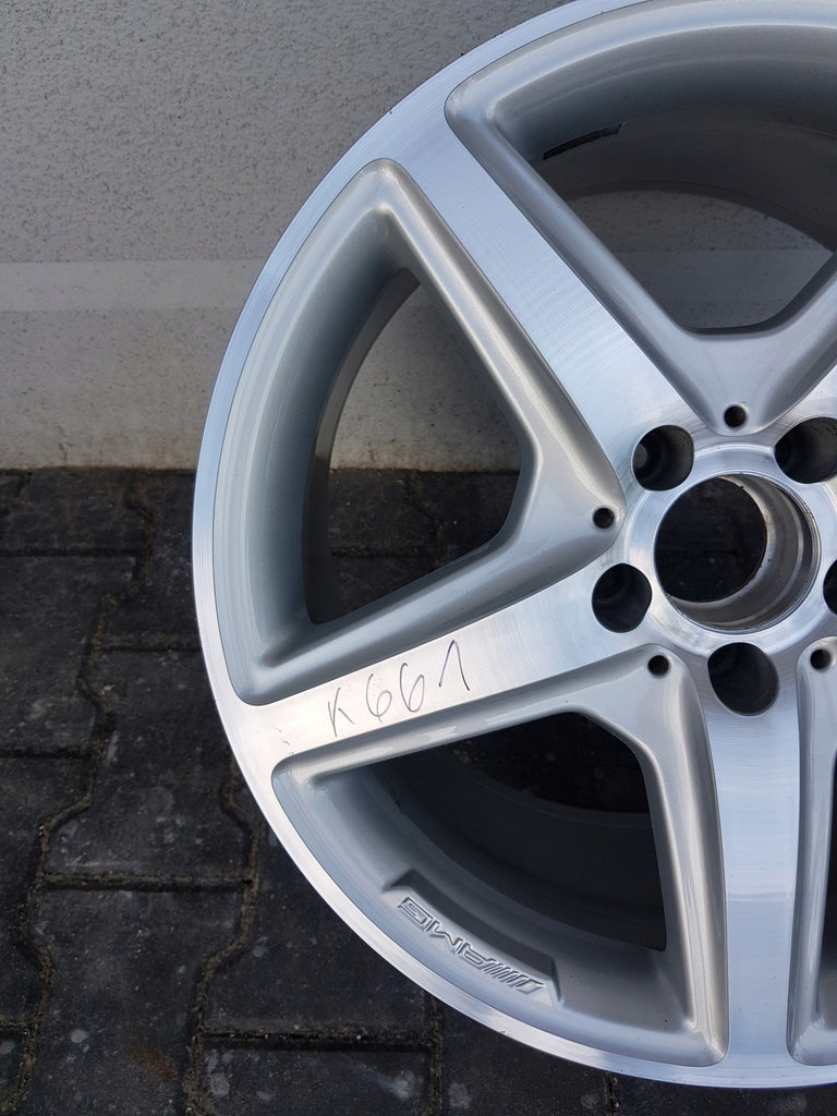 1x Alufelge 18 Zoll 9.5" 5x112 48ET Glanz Silber A2184011502 Mercedes-Benz Cls