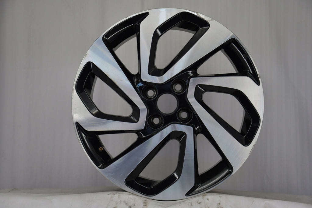 1x Alufelge 17 Zoll 5.0" 4x100 40ET Glanz Schwarz Toyota Aygo Rim Wheel FEL3224301238jb