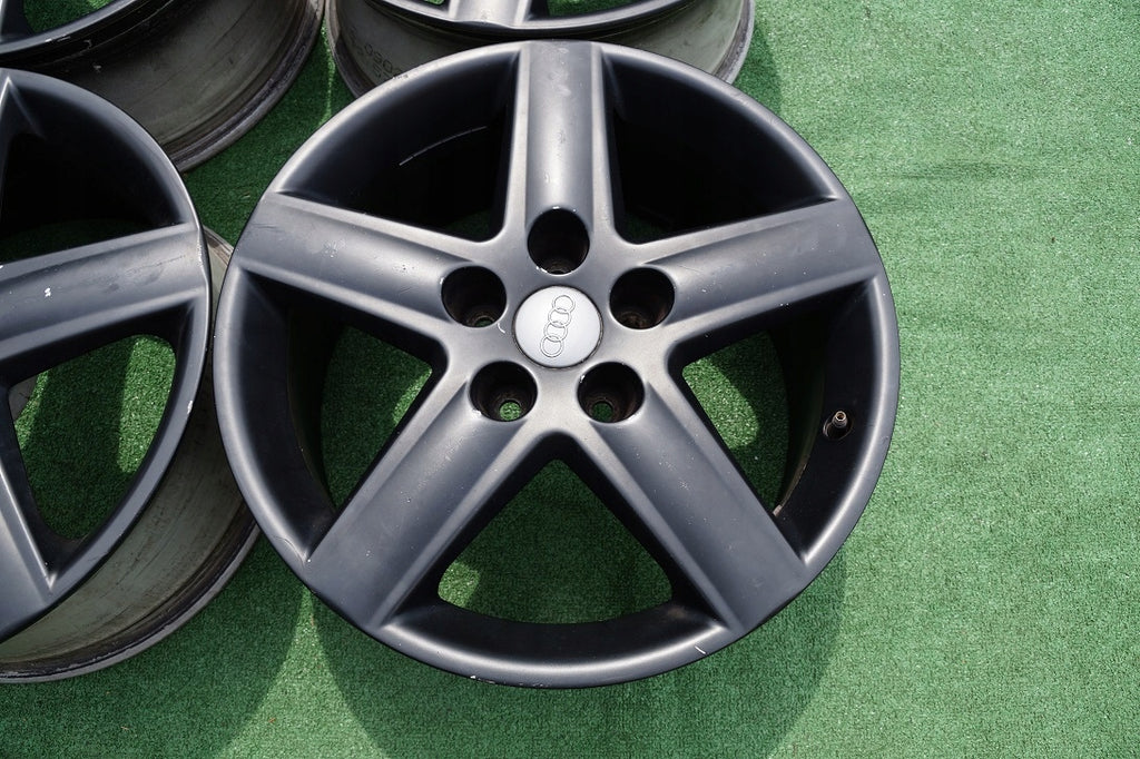 4x Alufelge 17 Zoll 7.5" 5x112 45ET Matt Schwarz 4F0601025AF Audi C6 A4 B7 FEL1390640609zm