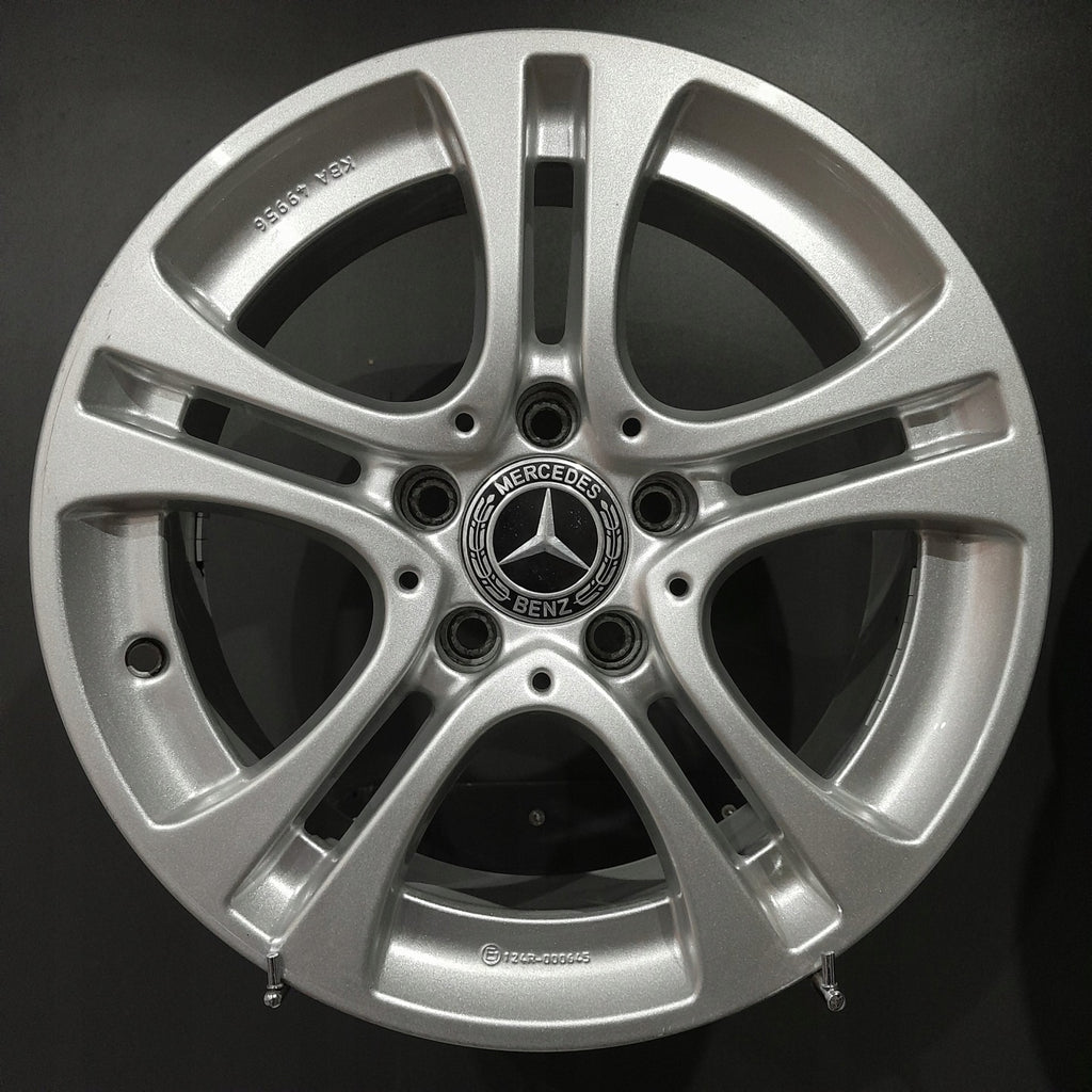 4x Alufelge 16 Zoll 6.5" 5x112 38ET Glanz Silber Mercedes-Benz W177 Rim Wheel FEL4610183029yp