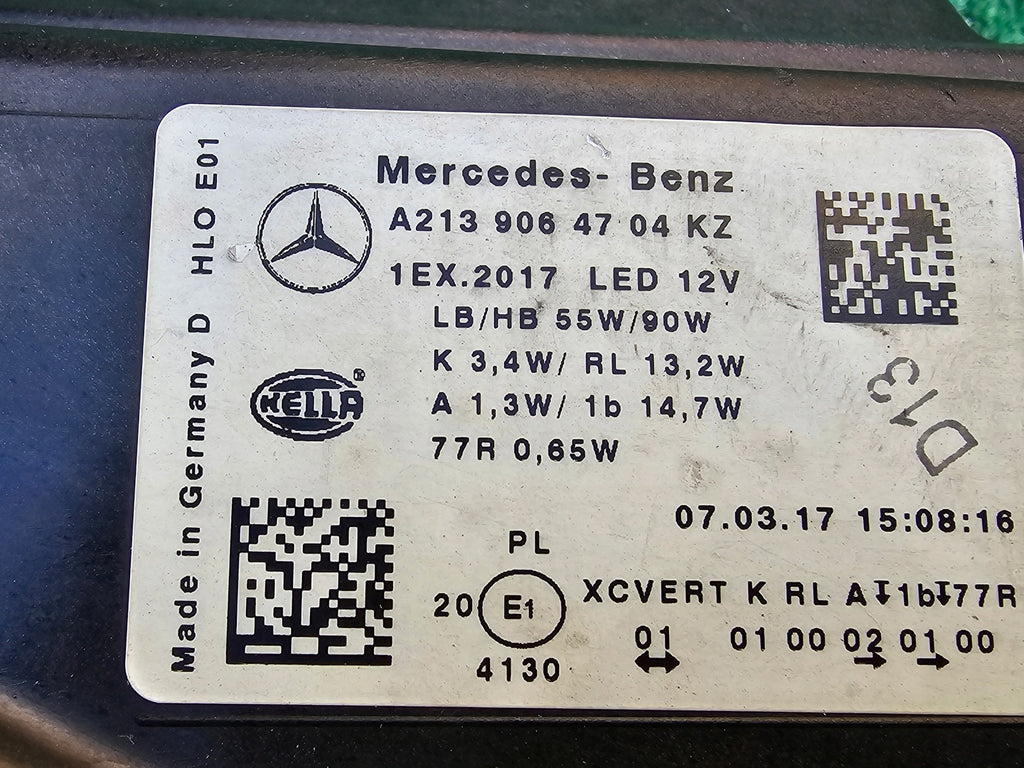Frontscheinwerfer Mercedes-Benz W213 A2139064704KZ LED Links Headlight SCH6991622585be
