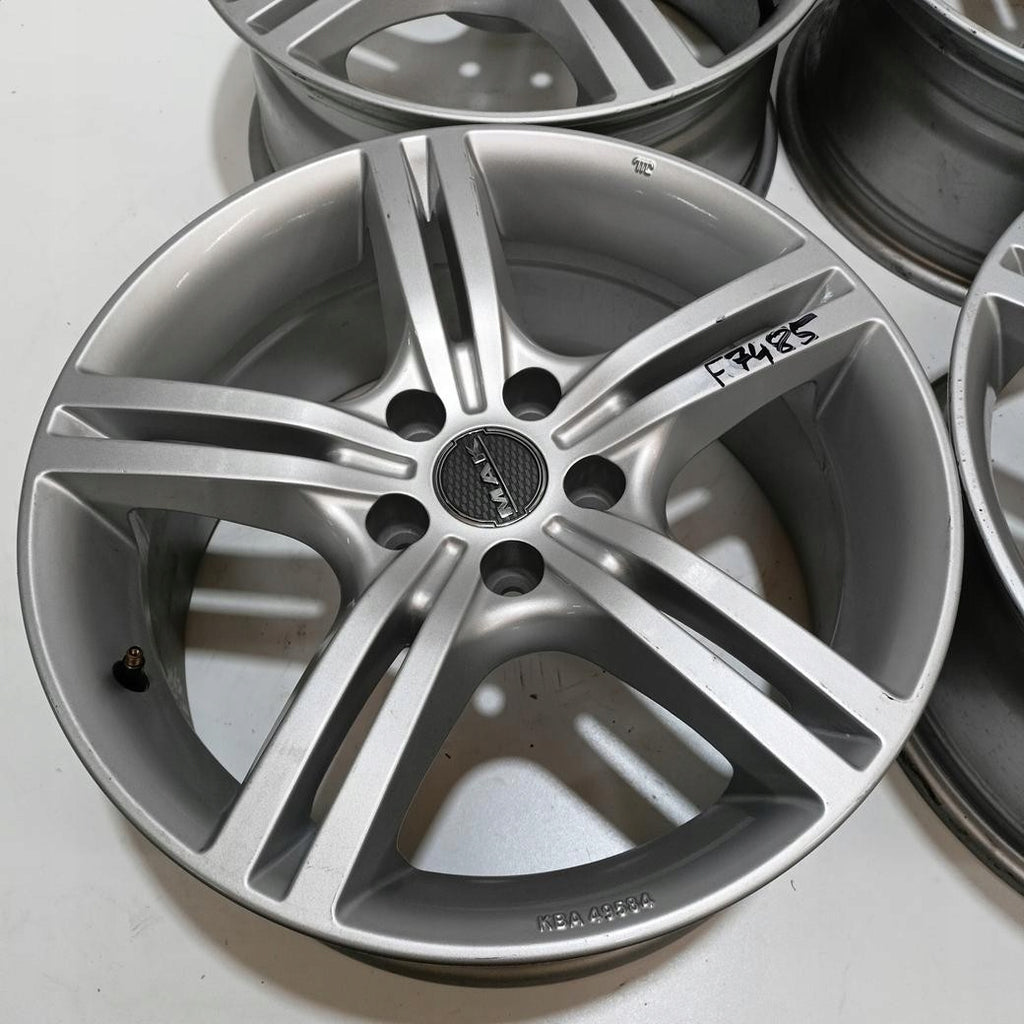 4x Alufelge 17 Zoll 7.5" 5x110 40ET Glanz Silber Opel Vectra Meriva Rim Wheel FEL1728657336by