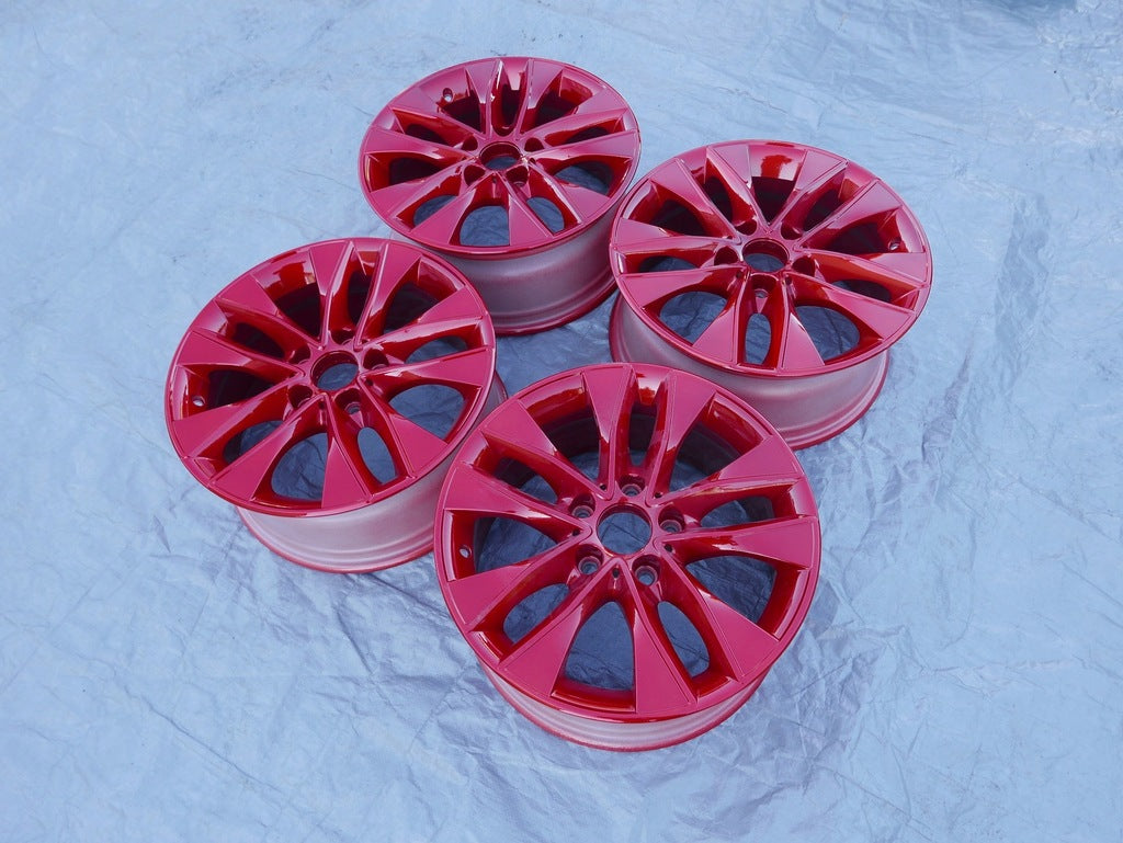 4x Alufelge 17 Zoll 7.5" 5x120 43ET Glanz Weiß 6850152 BMW F22 F21 F20 Rim Wheel FEL7920421333da