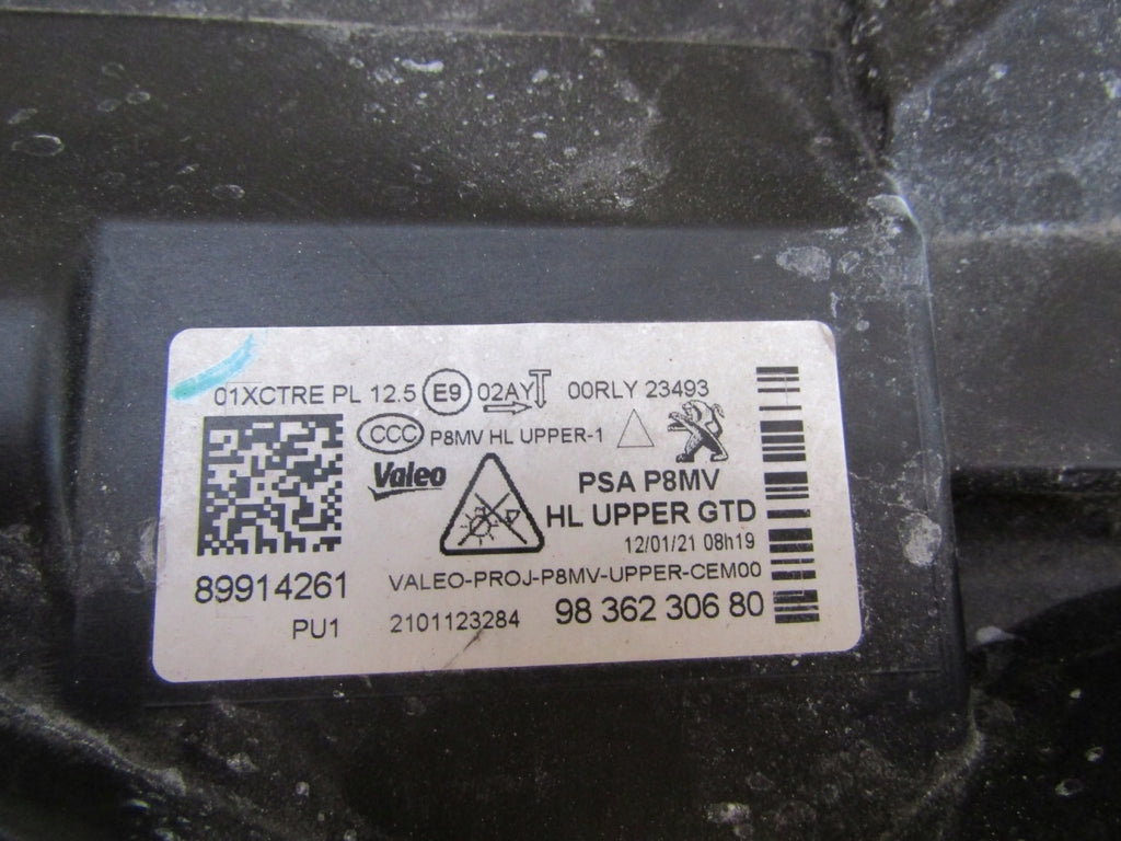 Frontscheinwerfer Peugeot 5008 9836230680 LED Links Scheinwerfer Headlight SCH5824398311ij