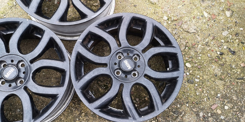 3x Alufelge 17 Zoll 7.0" 4x100 48ET Glanz Schwarz 6775801-13 6775685-13 Mini R56