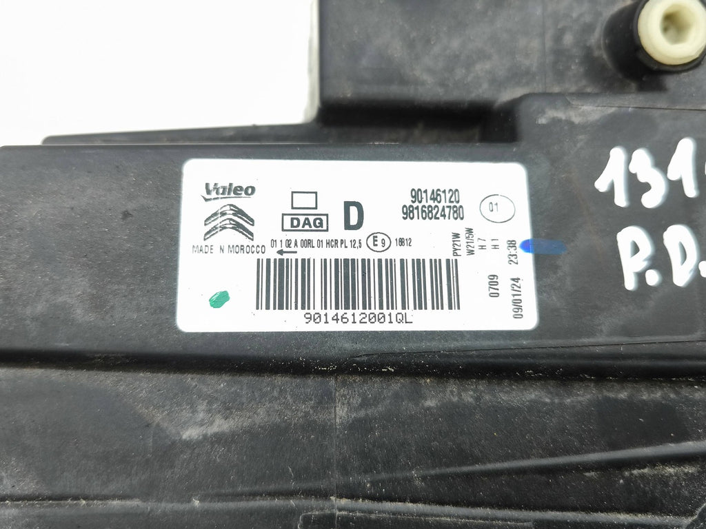 Frontscheinwerfer Citroën Berlingo 9816824780 Rechts Scheinwerfer Headlight SCH4589254999zg