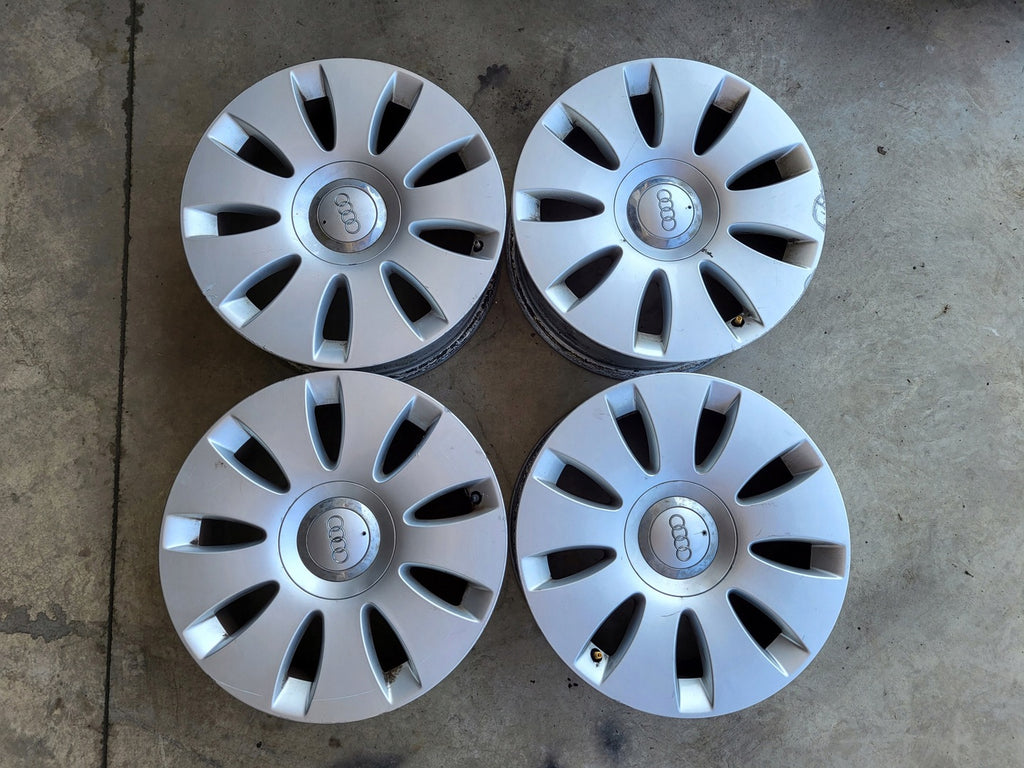 4x Alufelge 16 Zoll 7.0" 5x112 35ET Glanz Silber 4F0601025N Audi A4 B6 B7