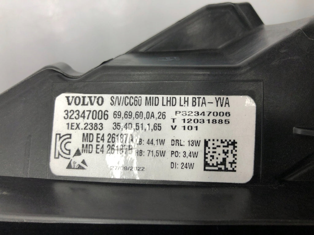 Frontscheinwerfer Volvo S60 V60 II 32347006 LED Links Scheinwerfer Headlight SCH6522887950mw