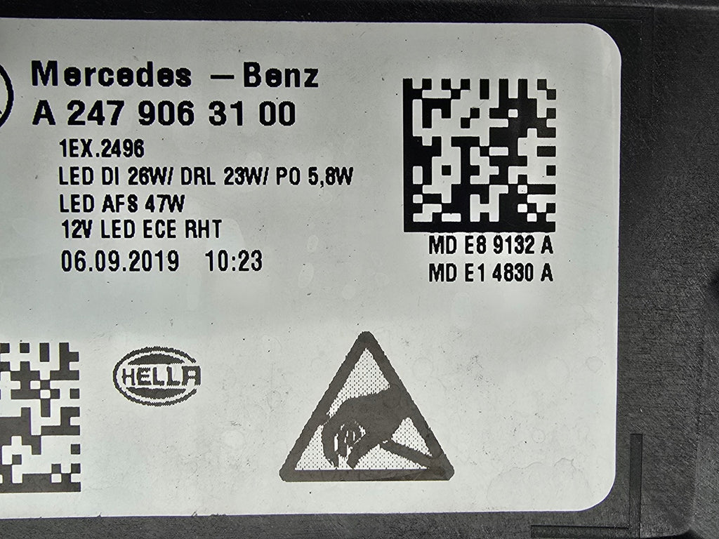 Frontscheinwerfer Mercedes-Benz Glb X247 A2479063100 LED Links Headlight SCH7203380732lr