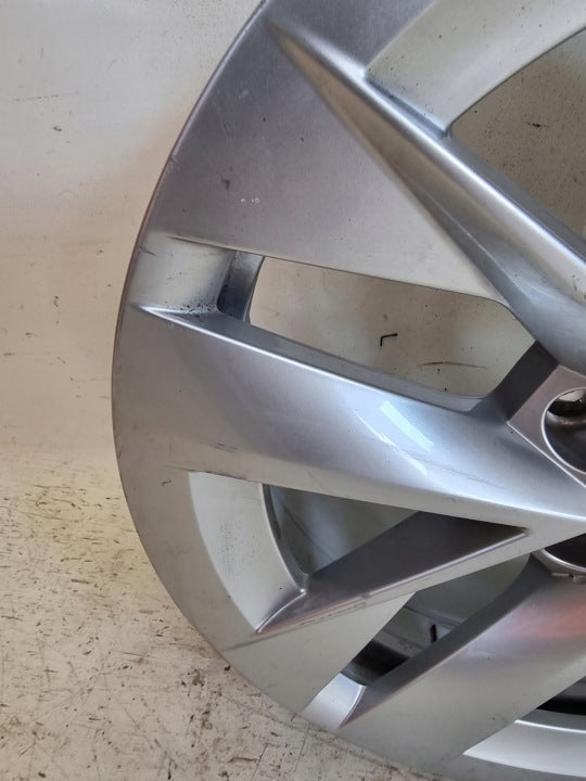 1x Alufelge 17 Zoll 7.0" 5x112 46ET Glanz Silber 5E3601025E Skoda Rim Wheel FEL9217784690ac