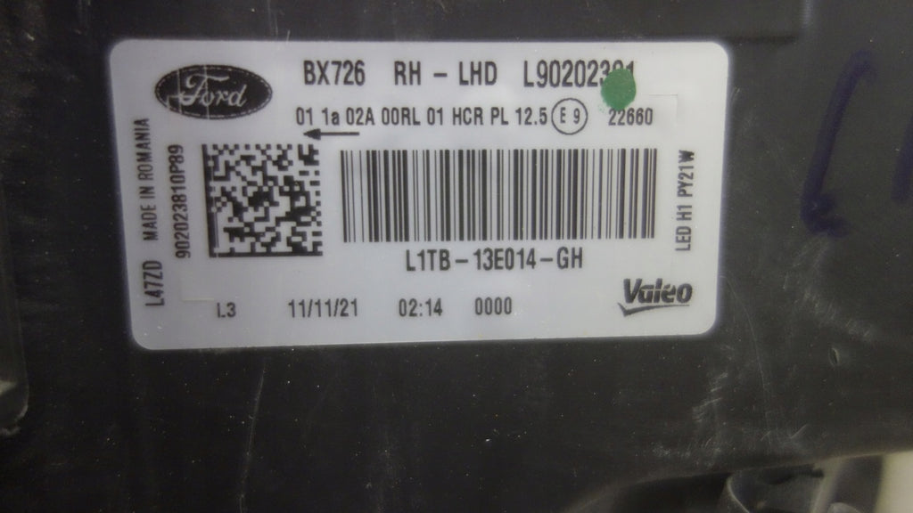 Frontscheinwerfer Ford Puma L1TB-13E014-GH LED Rechts Scheinwerfer Headlight SCH9655174968wd