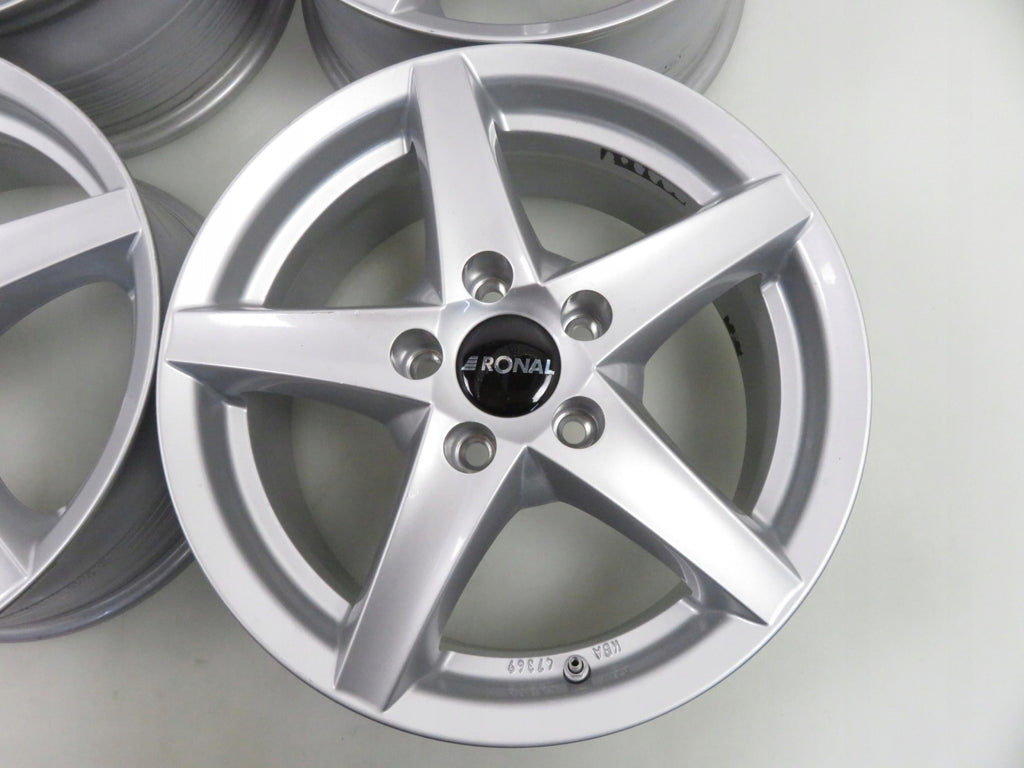 4x Alufelge 16 Zoll 7.0" 5x112 50ET Glanz Silber KBA47369 Audi I Rim Wheel FEL7164940772sg