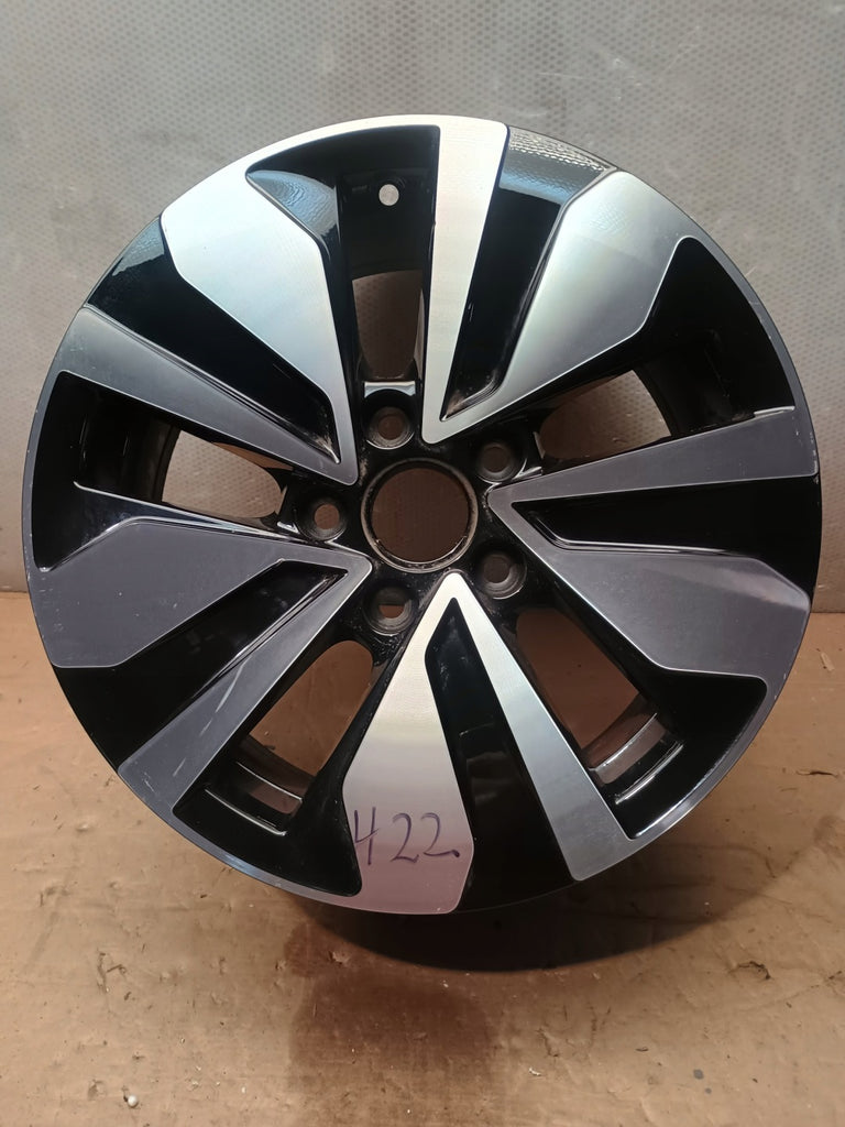 1x Alufelge 16 Zoll 7.0" 5x112 48ET Glanz Schwarz 5H0601025AG VW I Rim Wheel FEL1784728307hj