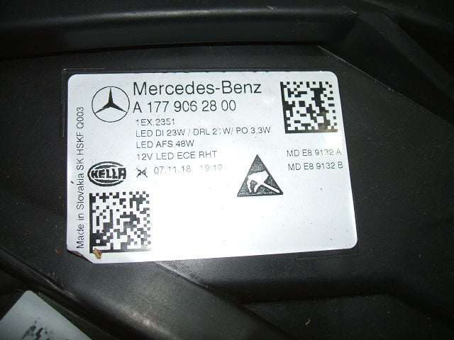 Frontscheinwerfer Mercedes-Benz W177 A1779062700 LED Links Headlight SCH2364880762sk
