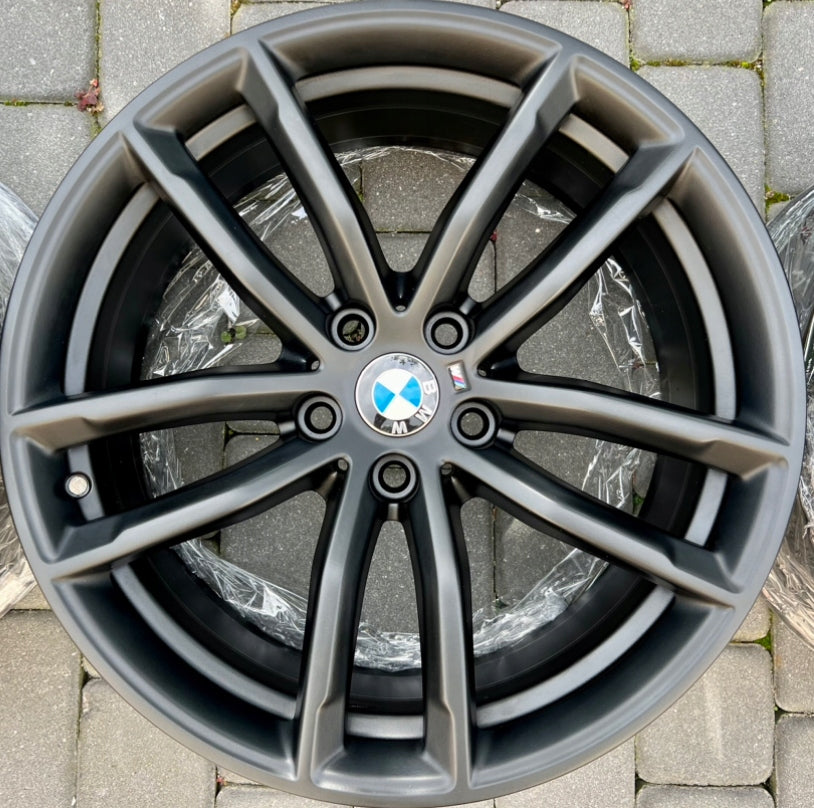 4x Alufelge 18 Zoll 8.0" 5x112 30ET Glanz Graphit 7855081 BMW G31 G30 Rim Wheel FEL8447685541vj