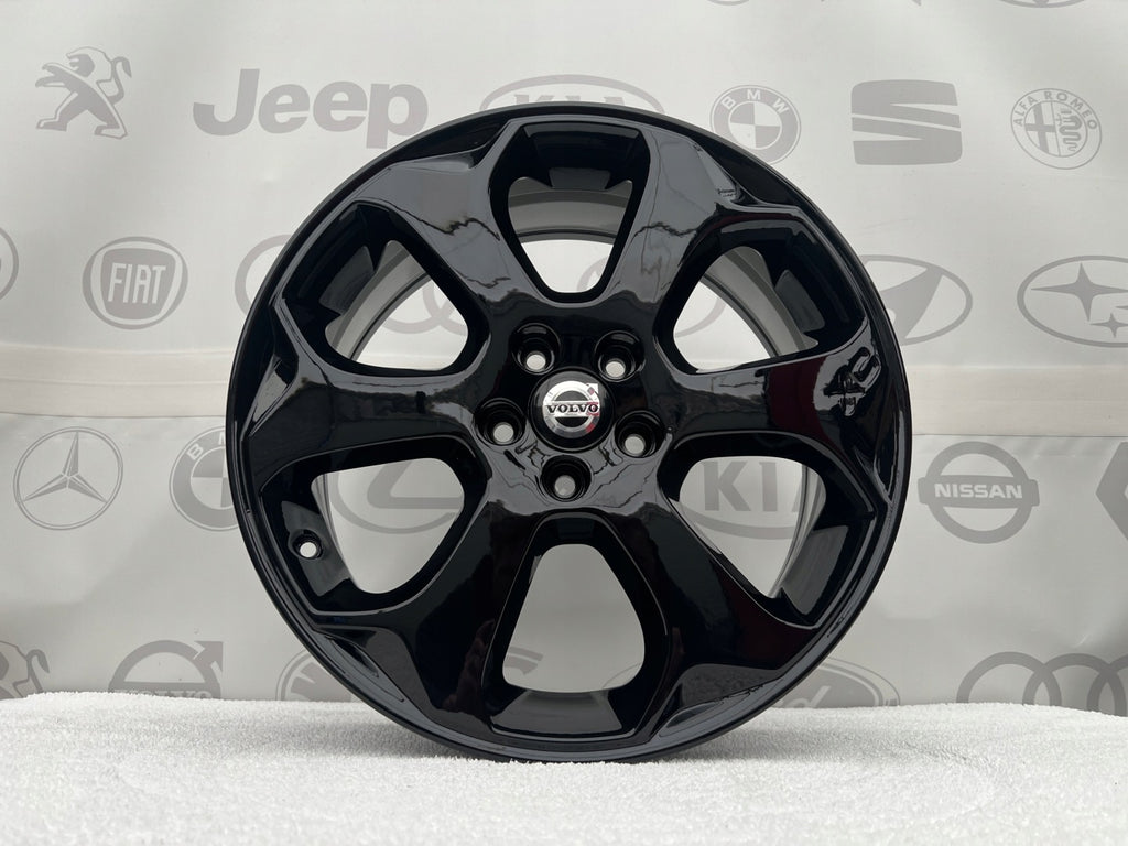 4x Alufelge 18 Zoll 7.5" 5x108 Glanz Schwarz 31200371 Volvo Xc60 I Rim Wheel FEL6275547862zb