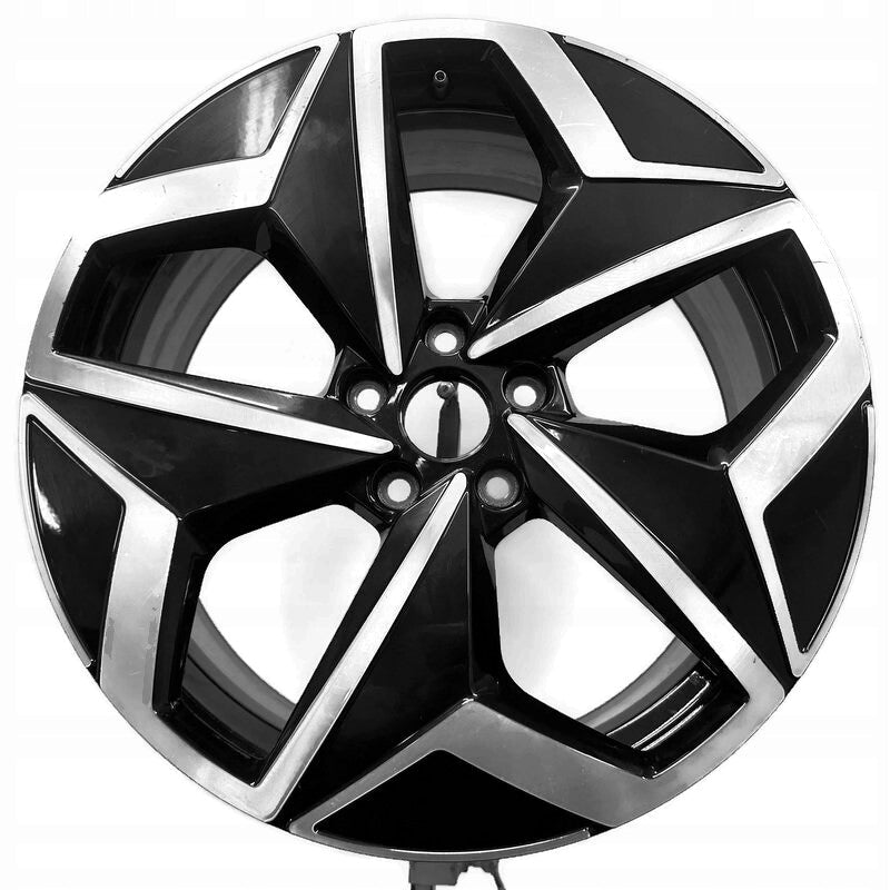 1x Alufelge 18 Zoll 7.5" 5x112 50ET Glanz Schwarz 10A601025H VW Rim Wheel FEL7363962010sj