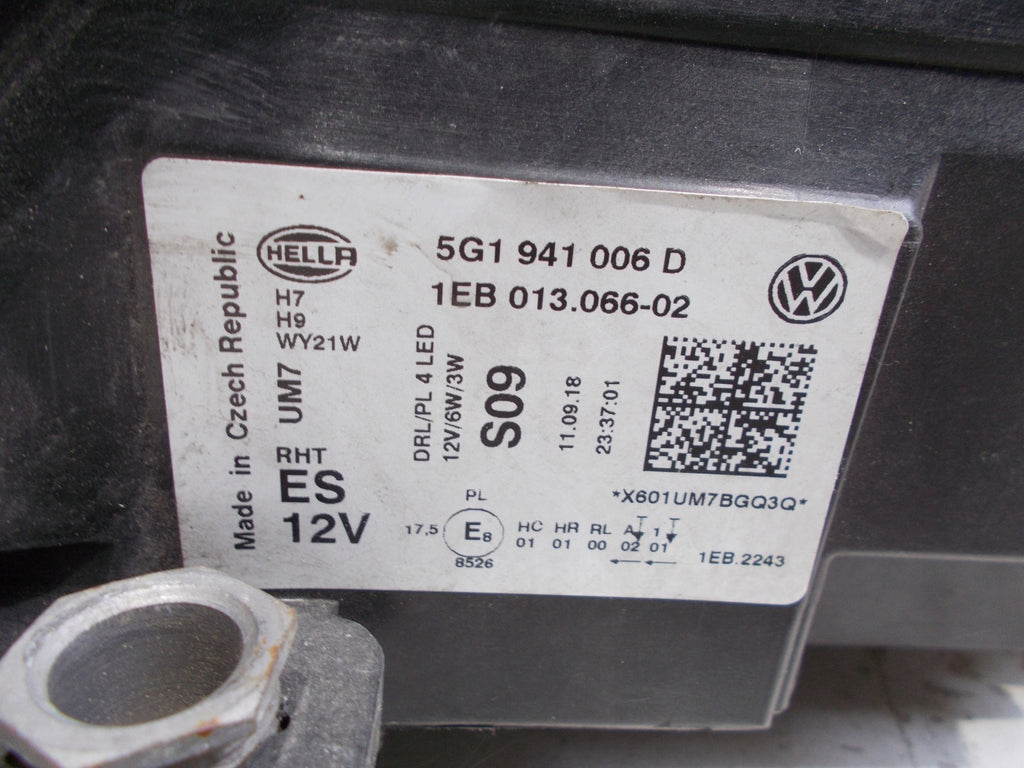 Frontscheinwerfer VW Golf VII 5G1941006D Rechts Scheinwerfer Headlight SCH6662467565ny