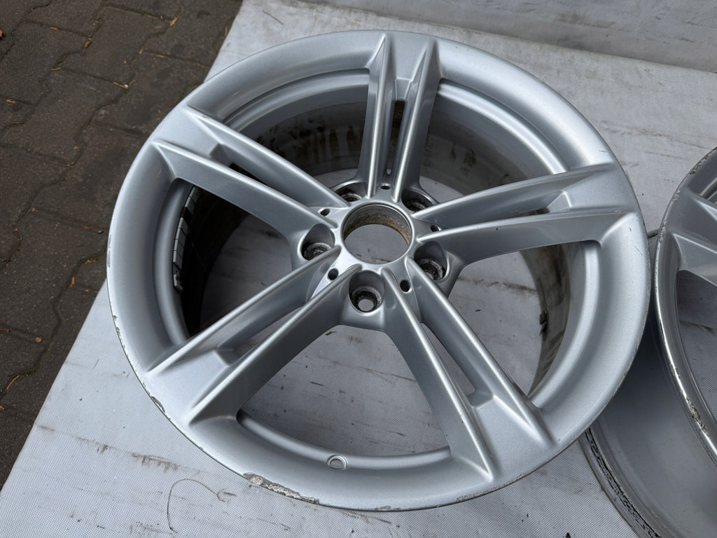 1x Alufelge 18 Zoll 8.0" 5x120 34ET Glanz Silber 6877135 BMW F30 Rim Wheel FEL3585189159er