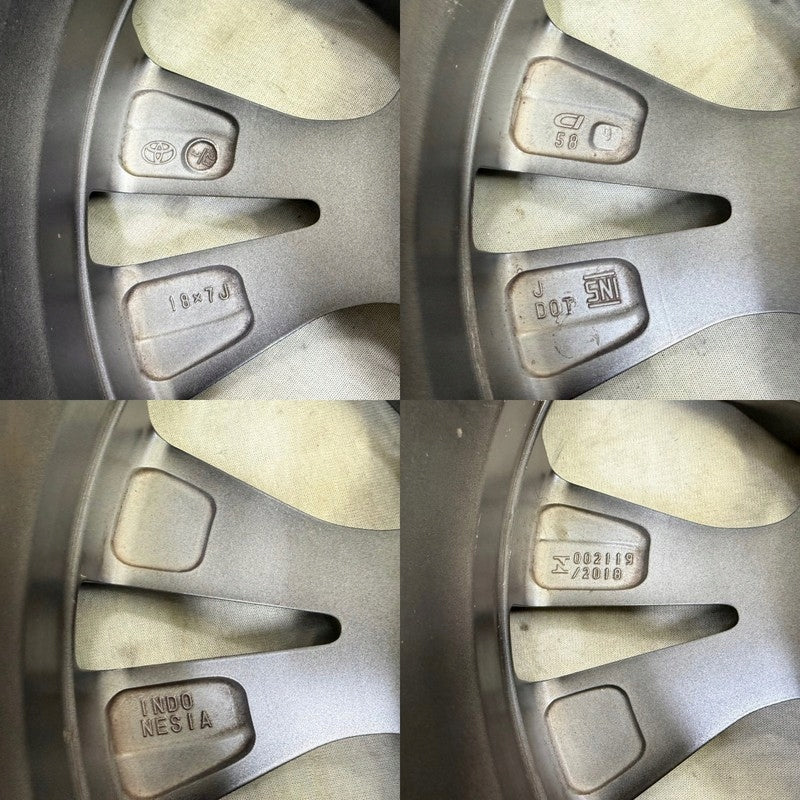 1x Alufelge 18 Zoll 7.0" 5x114.3 35ET Glanz Grau Toyota Rav Rim Wheel FEL1353267574co