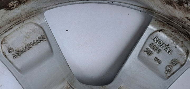 1x Alufelge 17 Zoll 8.0" 5x112 49 5ET Glanz Silber A2064014600 Mercedes-Benz FEL5319934931vu