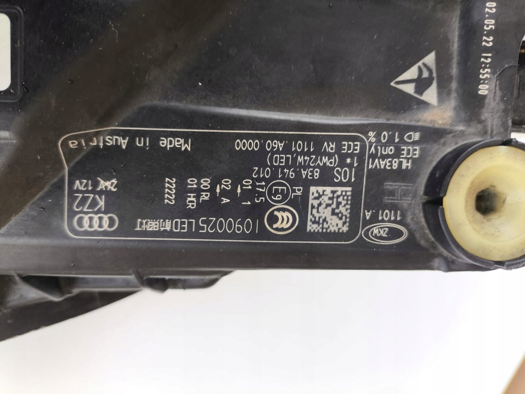 Frontscheinwerfer Audi Q3 83A941012 Full LED Rechts Scheinwerfer Headlight SCH9157555427sz