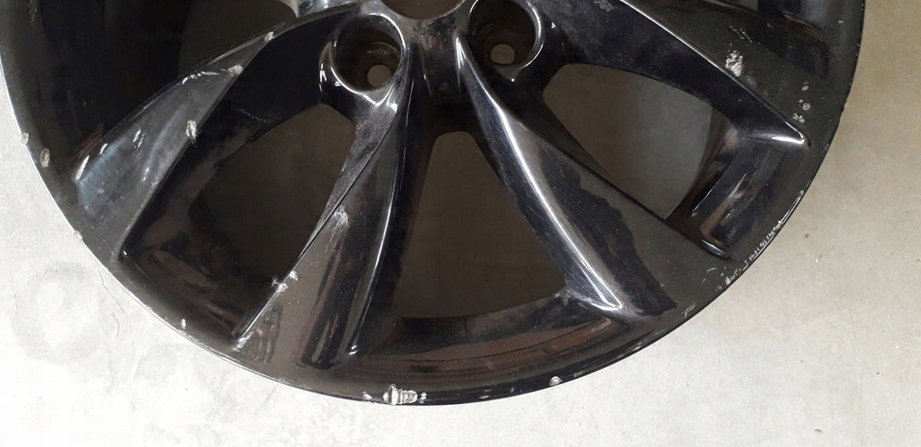 1x Alufelge 16 Zoll 6.5" 4x100 40ET Glanz Schwarz 13378580 Opel Corsa E