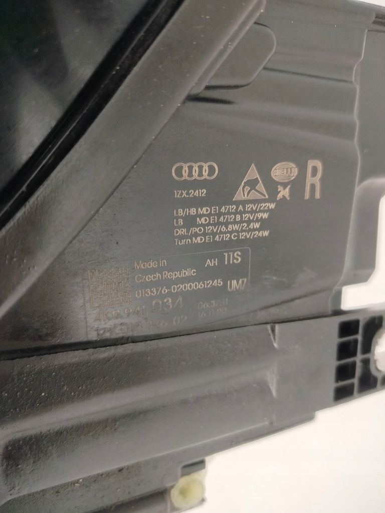 Frontscheinwerfer Audi A6 C8 4K0941034 LED Rechts Scheinwerfer Headlight